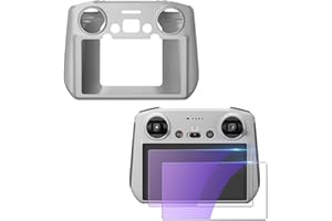 ZWLLKJGS RC Cover Caso+Films Scherme Per DJI Mini 3/Mini 3 Pro/Air 2S/Mavic 3 Smart Remote Controller (grigio)
