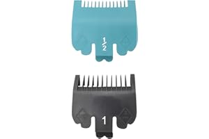 AIRERA Peine Cortapelos Profesional, Peines Universales para Cortapelos, Juego de Peine Guía para Cortapelos, Peine de Límite para Cortapelos, Ideal para Estilistas y Barberos Profesionales(2 Piezas)