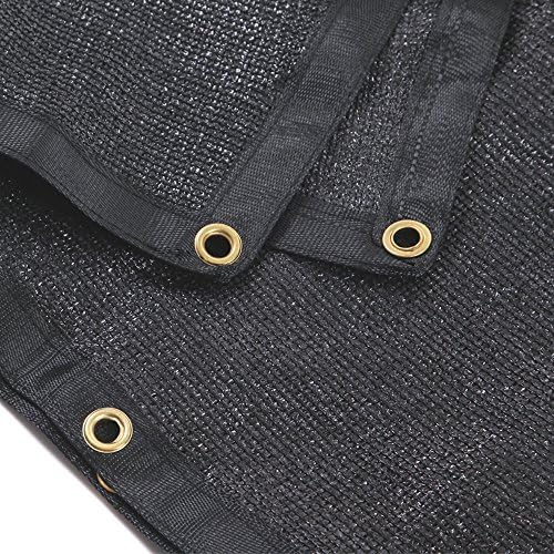 Heavy 90% UV Shade Cloth Black Sunblock Shade Panel Size 12ft*6ft Top Quality