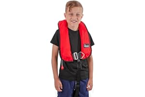 Bluewave Red Childs 150N Automatic Lifejacket with Harness