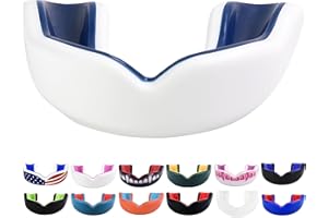 Oral Mart Mouth Guard, Cushion (Adult) - [14 Colors & USA Flag & Vampire Fangs], Mouth Guard for Boxing, Karate, Hockey, Football, Rugby, Mixed Martial Art, Wrestling, Lacrosse