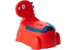 SUPERBE BEBE Doniczka na toaletę dla niemowląt do nauki czystości, przenośna zabawna toaleta dla niemowląt i dzieci, wygodna, antypoślizgowa z systemem zapobiegającym rozpryskiwaniu się i zapachowi, dla chłopców i