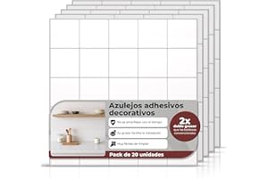LA CASITA DE AMARA AMARA DECO - 20 unidades Azulejos Adhesivos Cocina 30x30cm. Paneles Decorativos para Pared o Azulejos adhesivos baño impermeables, fáciles de limpiar y resistentes al calor.