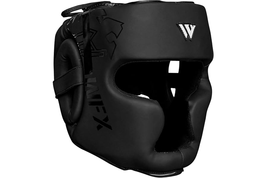 WFX boxing headguard, Premium Padded MMA, Boxing & Martial Arts boxing headgear for men & Women, Adjustable Fit, Lightweight Protection head guards boxings, Training & Sparring
