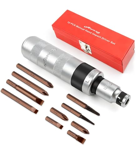 Tournevis à Chocs 1/2" Kroftools Avec 4 Embouts - Référence 04223, Neuf
