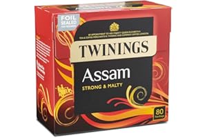 Twinings 80 Teebeutel (Assam) - Schwarzer englischer Tee – importiert von Shestore24