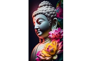 ZHUMUTO Diamond Painting Adulte Grand Format,Peinture Diamant XXL 40x70cm Bouddha Zen C,Broderie Diamant Painting Kit Complet Adulte Grand Format,Grande Taille Pour la Décoration