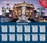 Deutschland 2014 3-Monatskalender: Praktischer Monatsplaner mit umfassendem deutschen Kalendarium by 