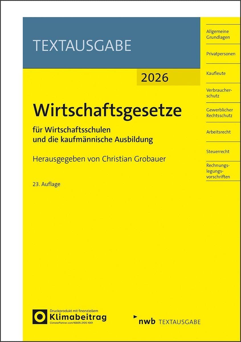 Wichtige Steuergesetze: mit Durchführungsverordnungen (Textausgabe) - Mise en situation et utilisation