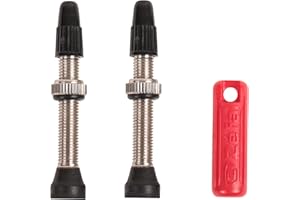 Zefal Valvole Tubeless, Presta valvole incluso strumento di rimozione, Nero, 45 mm, Set di 2