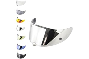 EvoParts Visier Hj-26 für Helm Hjc Rpha 70 – Rpha 11 Pinlock ready und Tear Off Ready (Silber)