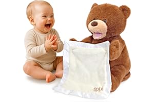 Tippi Peek a Boo Teddy Bear Toy - Interactive Talking Teddy With Comforter - For Newborn Baby Boys or Girls - Soft Toy Peekaboo Bear For Babies 0-12 Months +