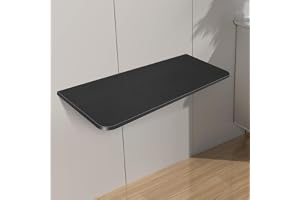 YUMZXIN Vikbart väggbord, fällbart väggbord, hopfällbart flytande litet utrymme, hopfällbart bord med väggsits, densitetspanel, solid och hållbar (60 x 30 x 1,6 cm