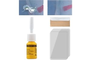 KANGXIN Windscreen Chip Repair Kit,Windshield Repair Kit,Glass Fibre Repair Kit,Windscreen Repair Kit,Auto Windscreen Scratch Remover Tool,Glass Scratch Remover For Glass Chip Repair,Glass Repair Fluid