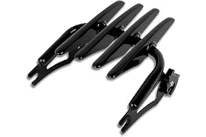 XFMT Porte-bagages amovible pour moto Harley Touring Road King Street Glide Road Glide Electra Glide 2009-2023 (noir)