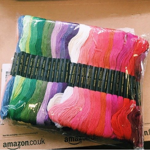 Stickgarn Embroidery Threads Nähgarne Stickerei Basteln Crafts Floss Set 50 Docken Sticktwist 8m 6-fädig Bunt Multicolor für Kreuzstich Basteln Freundschaftsbänder - 9