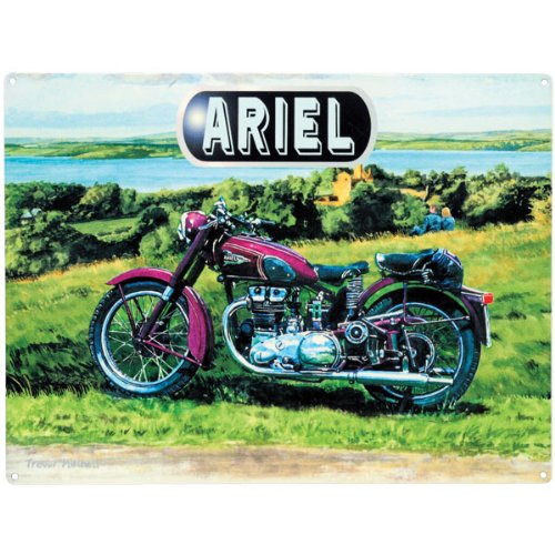 Ariel Motorcycle metal sign by The Original Metal Sign Company