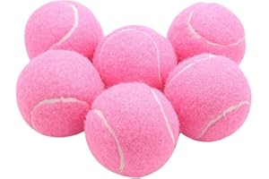 kowaku Palline da Tennis da 6 Pezzi, Palline Elastiche Professionali da 6,4 cm di Diametro, Palline da Gioco, Palline da Allenamento Resistenti all'Usura per