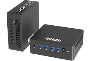 AWOW Mini PC Windows 11 Pro AK50,11th Gen N5095 Processor (Up to 2.9GHz) Mini Computer, SODIMM DDR4 16GB+256GB M.2 SATA3 SSD, 4K Triple Video Output, Dual WiFi, RJ45×2 LAN, 4 USB 3 0, BT 4.2
