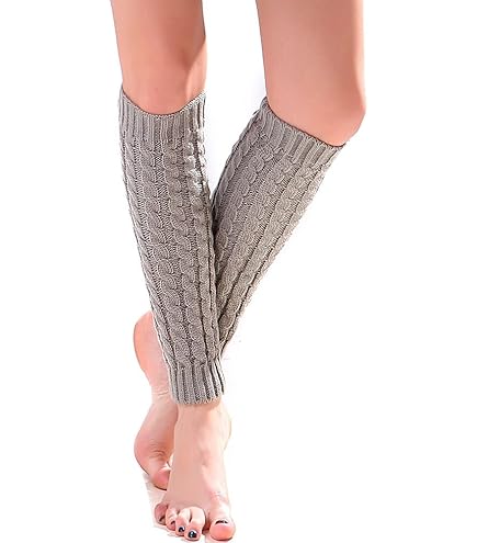 Scaldamuscoli Lunghi Per Donne - Caldi Calzini Al Ginocchio Per Stivali E Inverno, Vari Colori - Foto 13