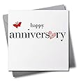 Wedding Card, Heart, Happy Anniversary, Embellished With A - View #5