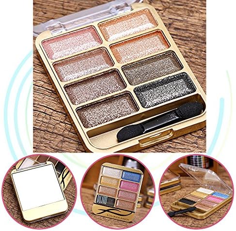 Neutral Matte/Shimmer 8 Color Eyeshadow Palette, KRABICE Eyeshadow Eye Shadow Palette Makeup Kit Set Make Up Professional Box #5