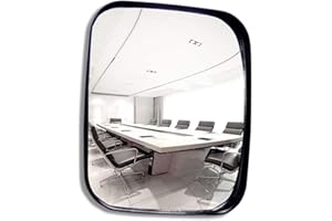 HUOCAI Verkehrsspiegel Weitwinkel Sicherheit Convex Familie Auffahrt Garage Krankenhaus Parkplatz Verkehrssicherheit Single Dot Spiegel, Innen und Außen,16 * 19cm (20 * 24CM)