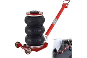 YRHome Cric Pneumatico 3T/6600Lbs, Sollevatore Auto Ad Aria Compressa, Altezza Di Sollevamento: 150-400 mm, Per Manovra