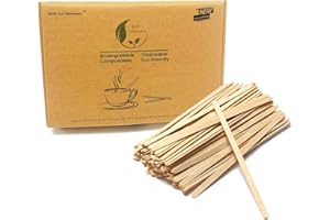 BOFA ECO TABLEWARE Agitadores de café de madera de 14 cm y 1000 cajas de bebidas de batir, desechables, biodegradables, para fiestas, barbacoas, camping, restaurantes