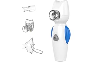 ‎FEELLIFE FEELLIFE Inhalator Vernebler, Inhalationsgerät für Atemwegserkrankungen wirksam, Membranvernebler für Kinder (Blau 2)