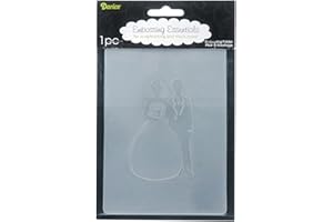 Darice Prägeschablone, 10,8 x 14,6 cm Bräutigam, Plastik, transparent, 10,8 x 14,6 x 0,4 cm