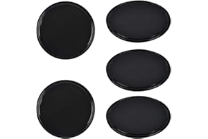 ADIPN "N/A" 5 Pcs Silicone Gel Dash Pad(8 CM/3.15Inch),Round Anti-Slip Silicone Dash,Heat Resistant,Durable Double Sided Fixate Gel Pad for Navigation Devices Dashboard Mobile Phone Holder, SRDX-040