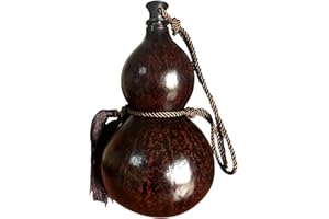 XJKLBYQ Botella de agua de calabaza, botella de calabaza de sello a prueba de fuga de 1000 ml, boquilla de metal retro de botella de calabaza única para decoración del hogar, bebida diaria, actividades al ai