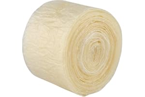 JIAWU Tripa para Salchichas, 8 M de Diámetro, 50 Mm, 2 Capas, Tripa para Salchichas de Secado Comestible para Salchichas Caseras Sabrosas, Herramienta para Salchichas de Jamón, Fabricante de Salchichas