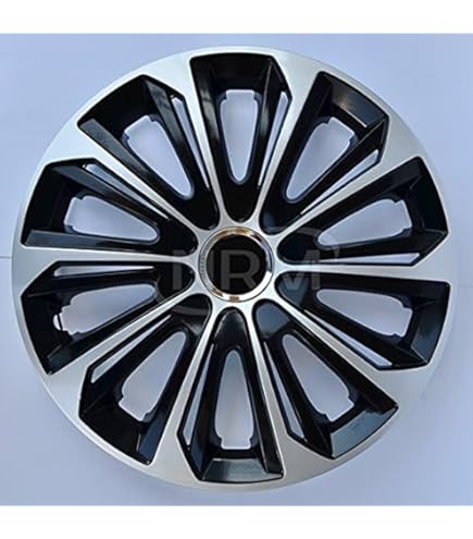 Wieldoppen set GRIP-SB in zilver met zwarte spaken 14 inch