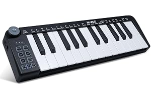 M-VAVE Minitangentbord med 25 tangenter – professionell beat-tillverkare och tangentare för tangentbord, musikproduktion inby