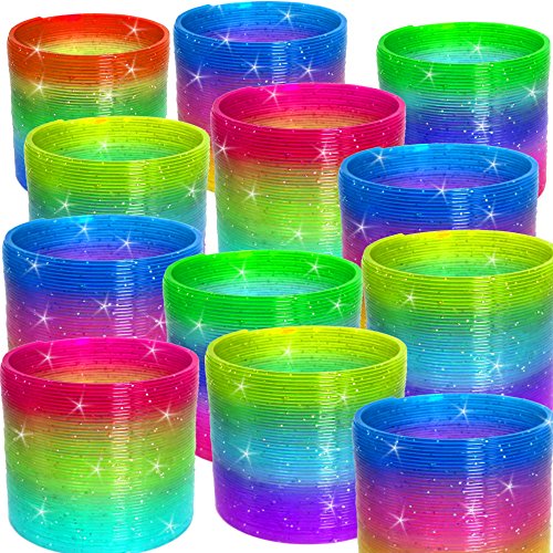 German Trendseller® – Magische – ⁂ Glitzernde ⁂ – Regenbogenspirale ┃ -NEU- ┃ Kindergeburtstag ┃ Mitgebsel ┃ inkl. ☆ Glitzer ☆ – Effekt ┃ Regenbogen – Spirale - 2