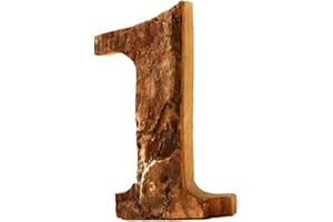 Anawakia Letras de madera A B C D E F G H I J K L M N O P Q R S T U V W X Y Z Vintage corteza de madera maciza números y 0 1 2 3 4 5 6 7 8 9 Decoración retro DIY (1)