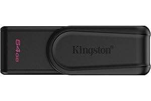 Kingston DataTraveler Exodia S Drive Flash USB - 64GB - USB 3.2 Gen 1 - USB Type A - Nero/Nero - DTXS/64GB
