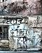 Produktbild notebook: 8x10 cute lined journal notebook | cool notebook paper with page numbers and date | lined notebook college ruled | beautiful lined notebook ... window wall city graffiti architecture street