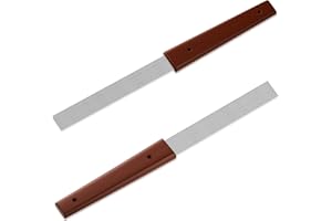 Yeshone 1 Pcs Guira Dominicana Guiro Comb 12 Inch Professional Guiro Instrument Scraper Stainless Steel Percussion Equipped with 11 Steel Rods