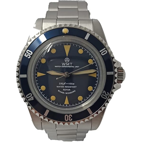 Montre Plongée Automatique Walter Mitt Royal Marine - Boîtier Acier 39 Mm, étanche 100 M, Bracelet Argent