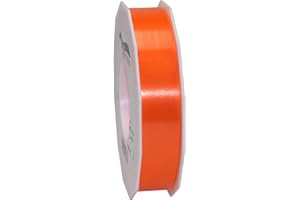 MOREX RIBBON C.E. PATTBERG Cinta Regalo Color Naranja, 91 m de Cinta embalar para rizar, 25 mm Ancho para Manualidades, decoración y Envolver Regalos para Cualquier ocasión