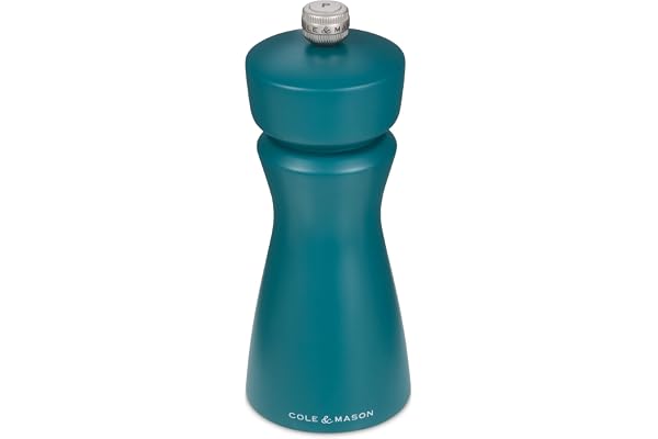 Cole & Mason Kenton salt- och pepparkvarn havssalt justerbar malning 15 cm | Hållbar keramisk mekanism, inkluderar 1 x kvarn, perfekt för kryddor, matlagning och middag. Blanda och matcha färger