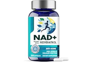 BEAUTY BY EARTH NAD+ Trans-Resveratrol Supplement 2000mg Unterstützung des gesunden Alterns für Frauen und Männer, 120 kapselns 60 Tage Vorrat