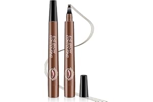 RENHUANGFUXI Eyebrow Pen, Waterproof Eyebrow Pencil, Brow Pencils Easy Makeup Tool, Natural Looking Long-Lasting Eyebrow Tool, Eye Brower Pencils, 1 PC Drak Brown Eyebrow Pencils