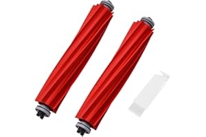 JXAXD 2 Stück Hauptbürste Zubehör für Roborock Q Revo S7 S7 Plus S7 MaxV S7 MaxV Plus S7 MaxV Ultra Q7 Q7 Max Q7 Max Plus Q7 Maxv Q7 Maxv Ultra Roboter Staubsauger, mit Reinigungsbürste