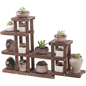 JUN-Blumentreppen Blume / Pflanzenregale / Regal Holz Garten Pflanzen