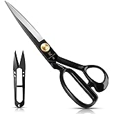 Homlynn Tailor Shears 24 cm - Tailor Shears for Cutting Fabric, Clothing, Leather, Raw Materials (Right Hand)