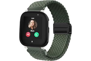 Issinlky Kinder Nylon geflochtene Band kompatibel mit Xplora X6, elastische magnetische Schnalle Band für Xplora X6 Play